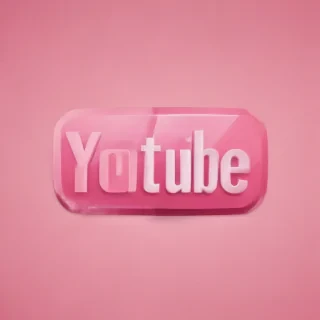 pink youtube logo