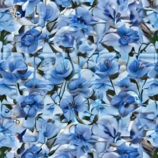 blue flowers background