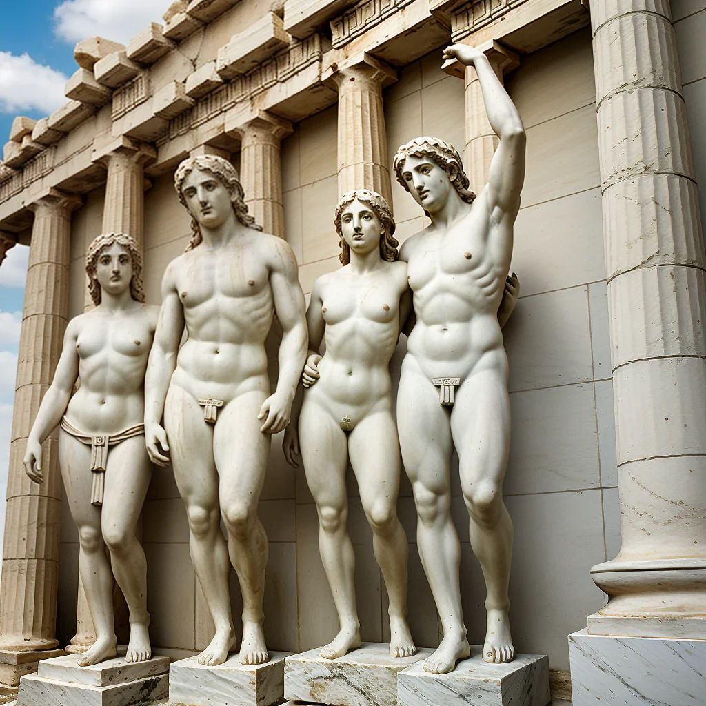 greek statues