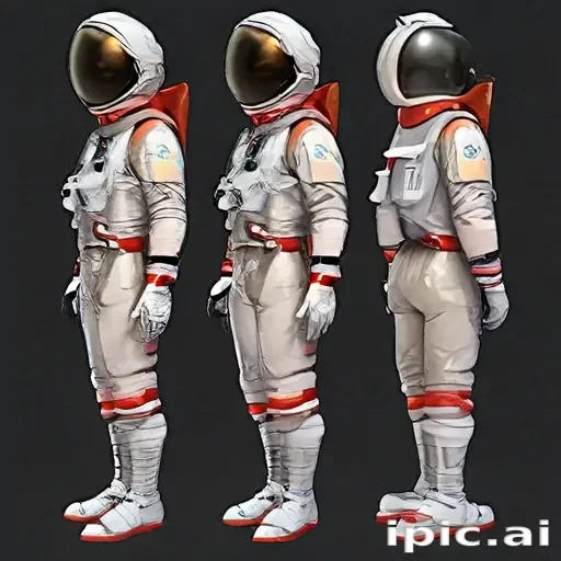 cartoon transparent astronaut suit