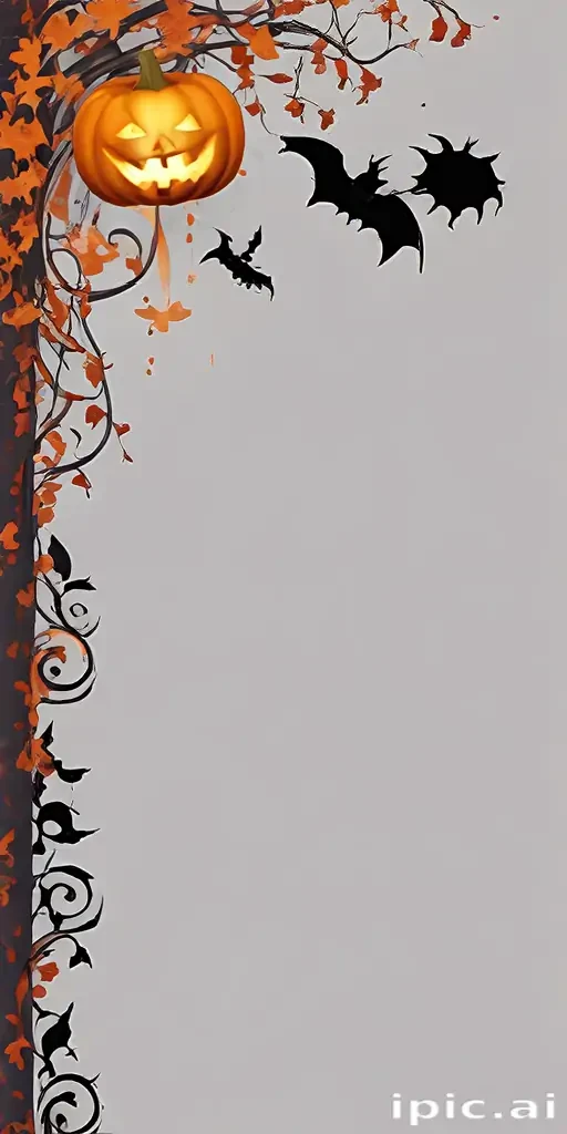 halloween border transparent