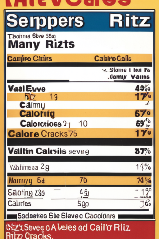 how many calories in a sleeve of ritz crackers