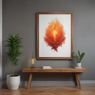 mockup wall art