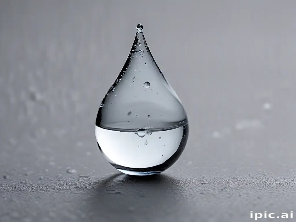 transparent water drop