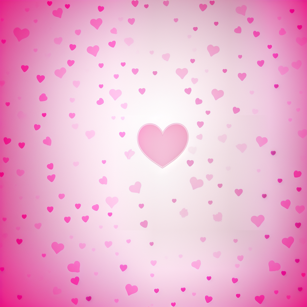 Soft Pink Background Filled with Delicate Hearts for Romantic Celebrations