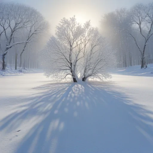 transparent snow