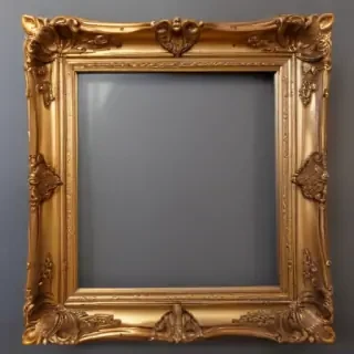 gold frame transparent background