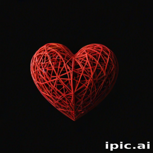 heart with black background