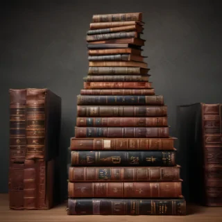 book stack png