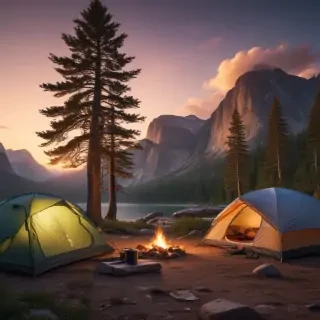 camping background pic