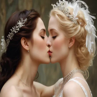 kissing aesthetic