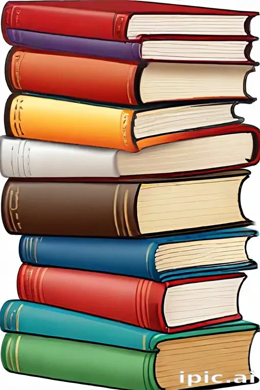 stacked books clip art