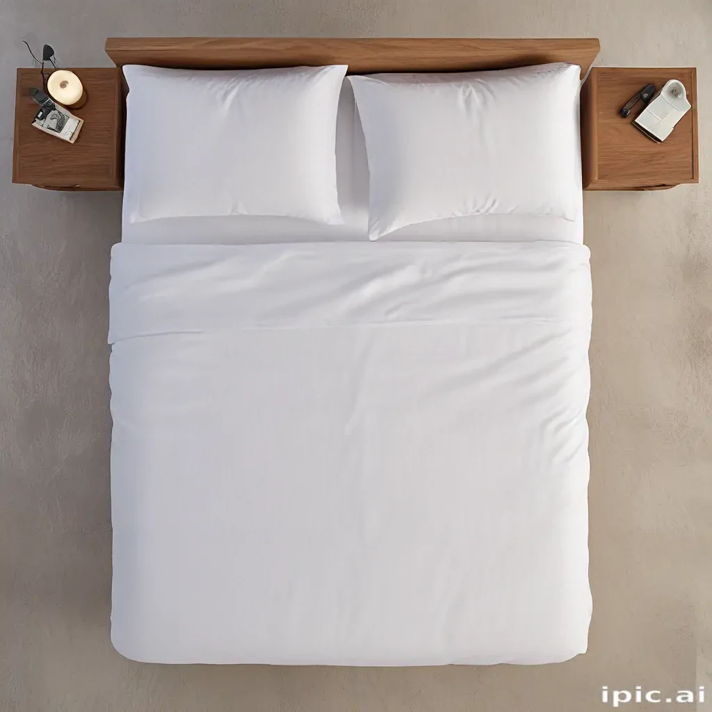 bed top view