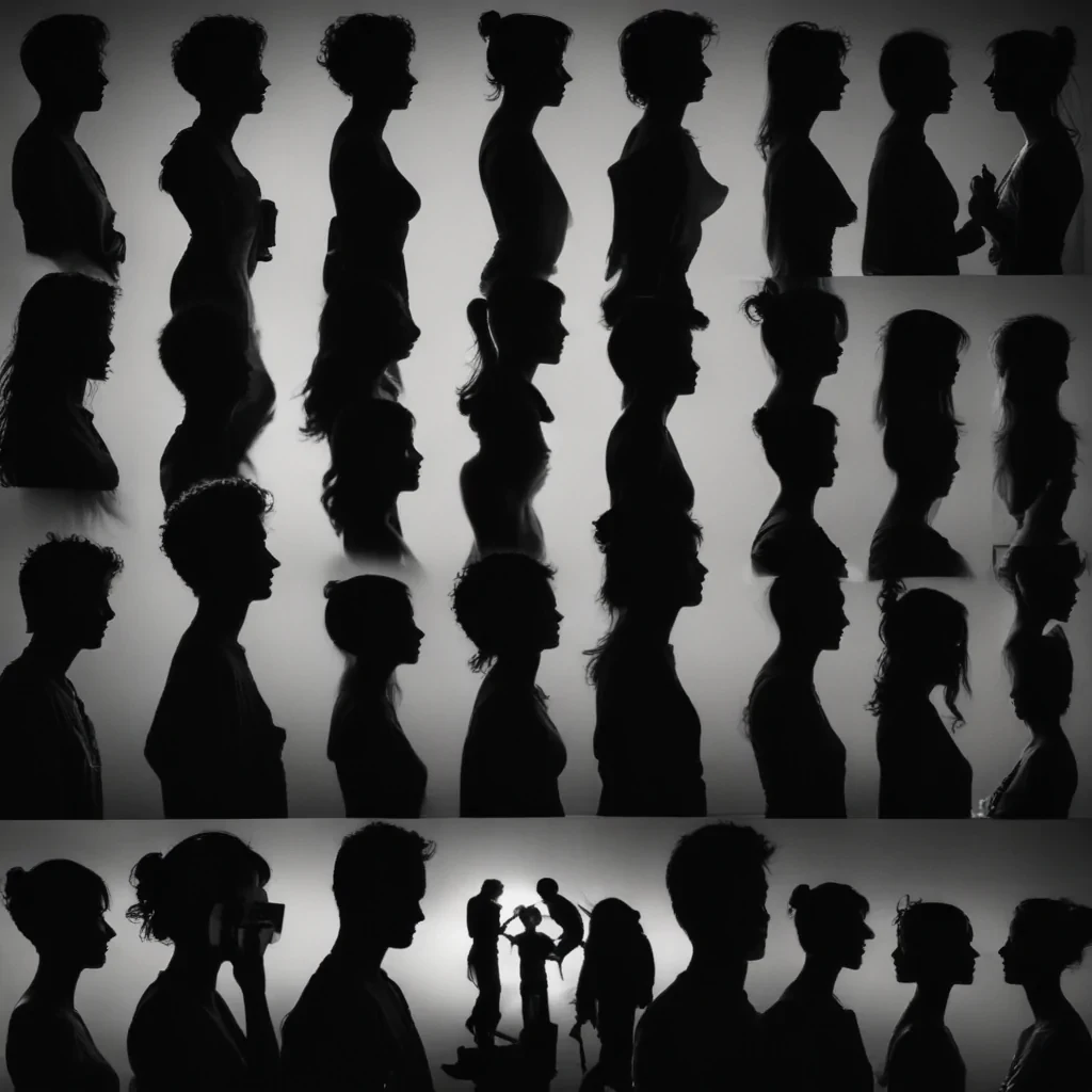 people silhouettes