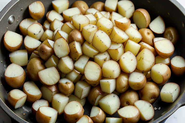 how to air fry diced potatoes