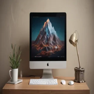computer mockup
