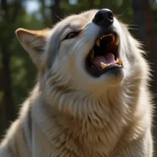 wolf howling png