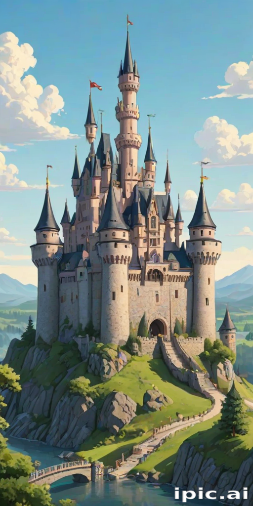 cartoon of castle