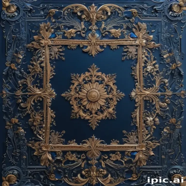 blue border design