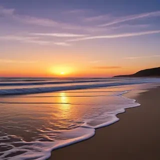 beach background sunset