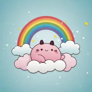 cute rainbow wallpaper