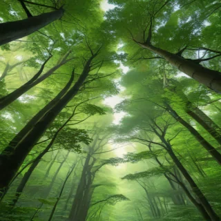 green forest aesthetic