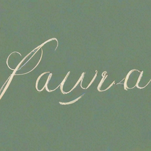 laura in cursive