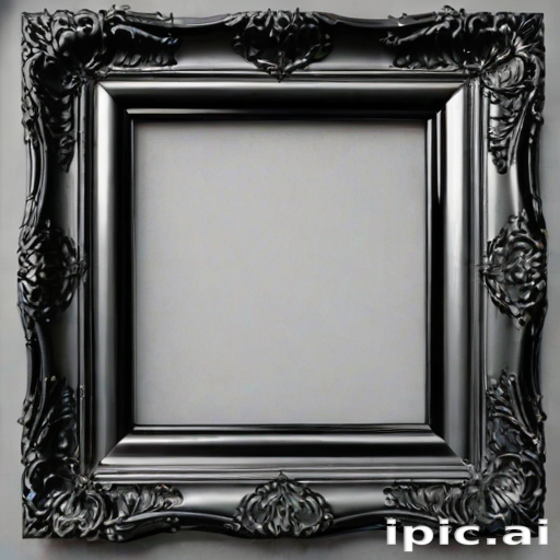 black picture frame png