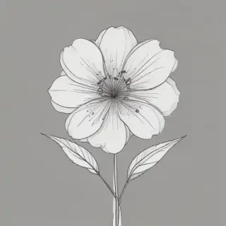 flower line art
