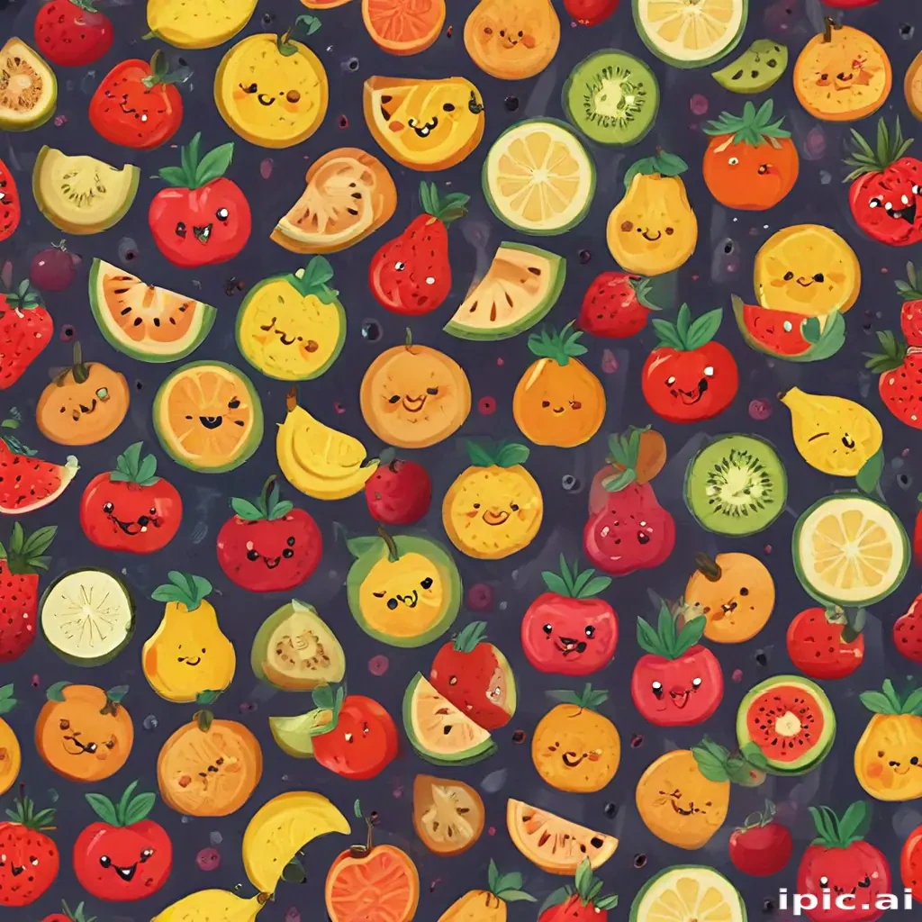 cartoon fruit