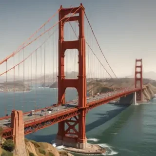 clipart golden gate bridge