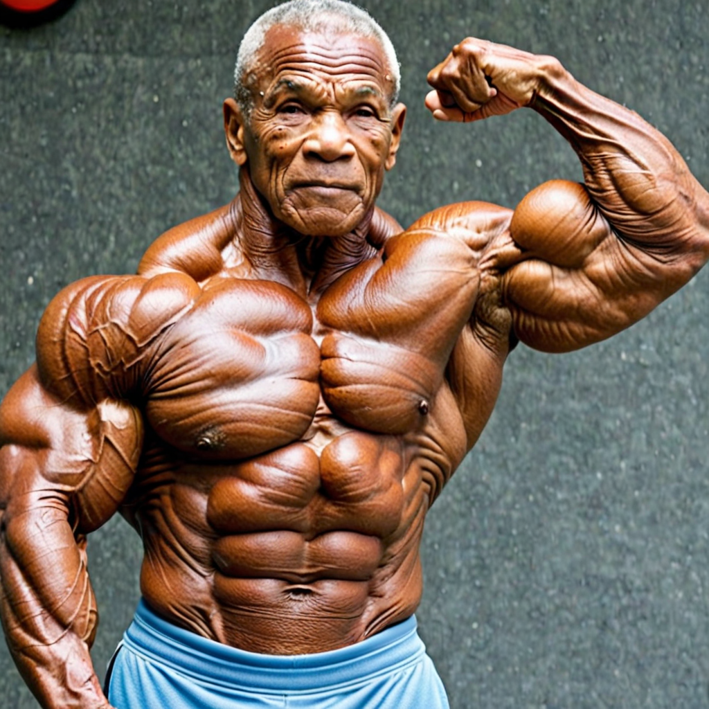 Free Ai Image Generator - High Quality and 100% Unique Images -  — lean  very big ripped veiny muscular mean face elderly bodybuilder woman flexing  gigantic biceps flexing abs