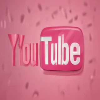 pink youtube logo