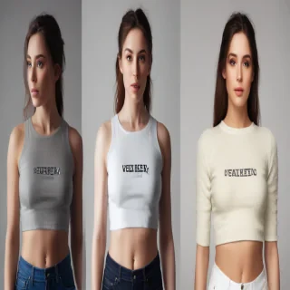 crop top mock up