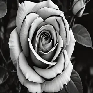 rose outline