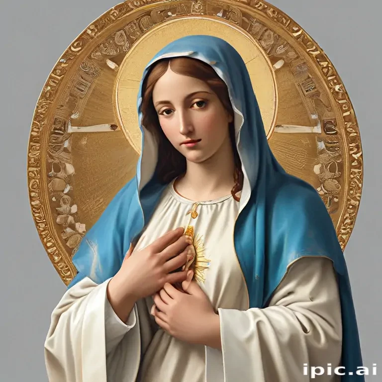 virgin mary clip art