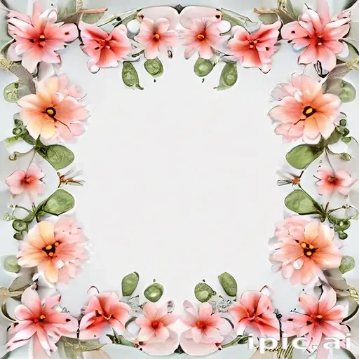 flower transparent border