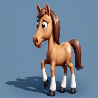 image of a cartoon horse