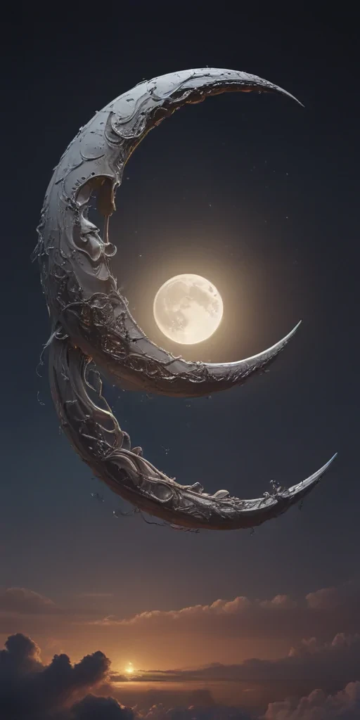 aesthetic crescent moon