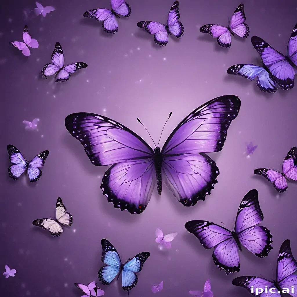 purple butterfly wallpaper aesthetic