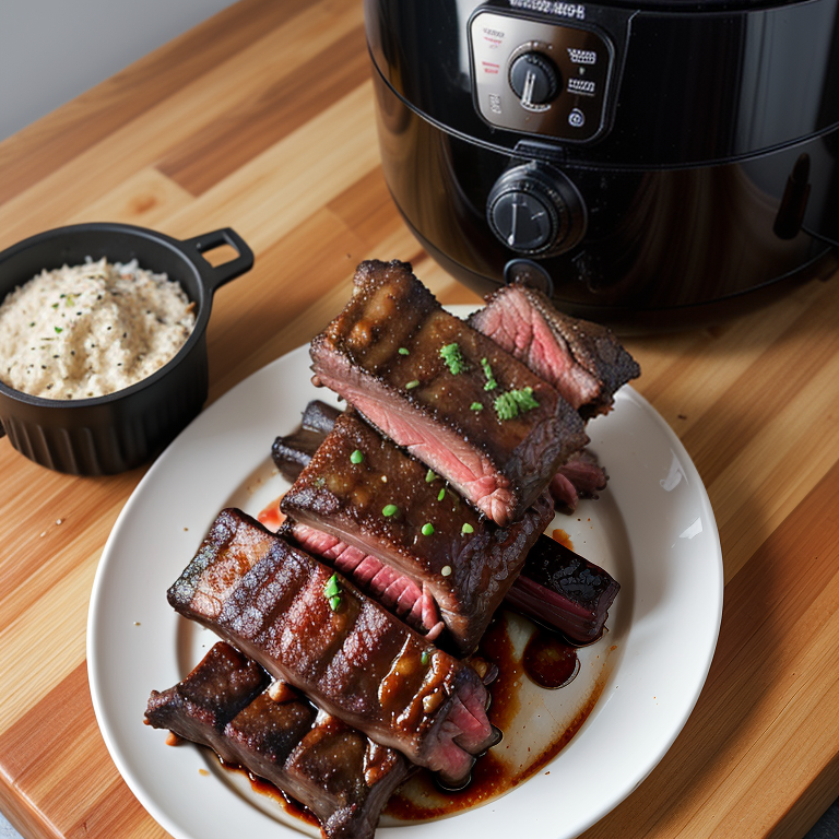 how long to cook beef ribs in air fryer