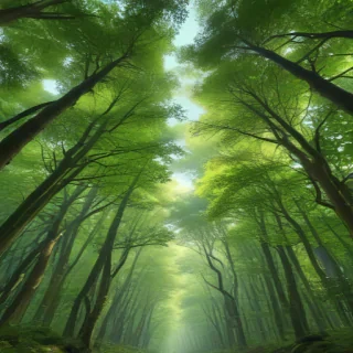 green forest aesthetic