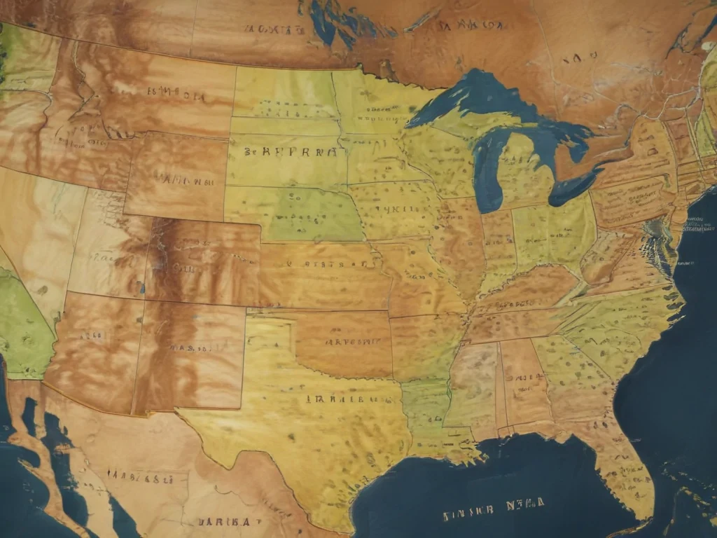 usa map states