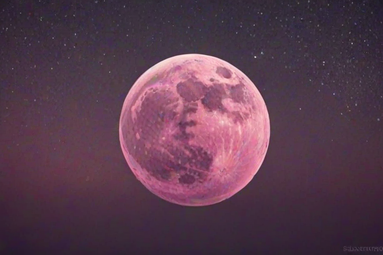 pink moon wallpaper