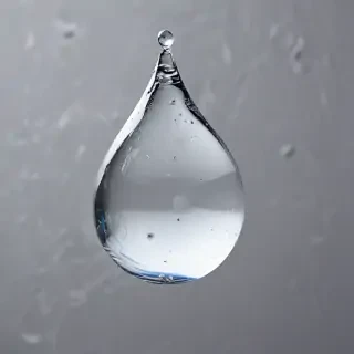 transparent water drop