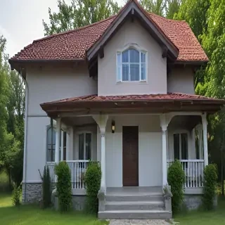 background of the house
