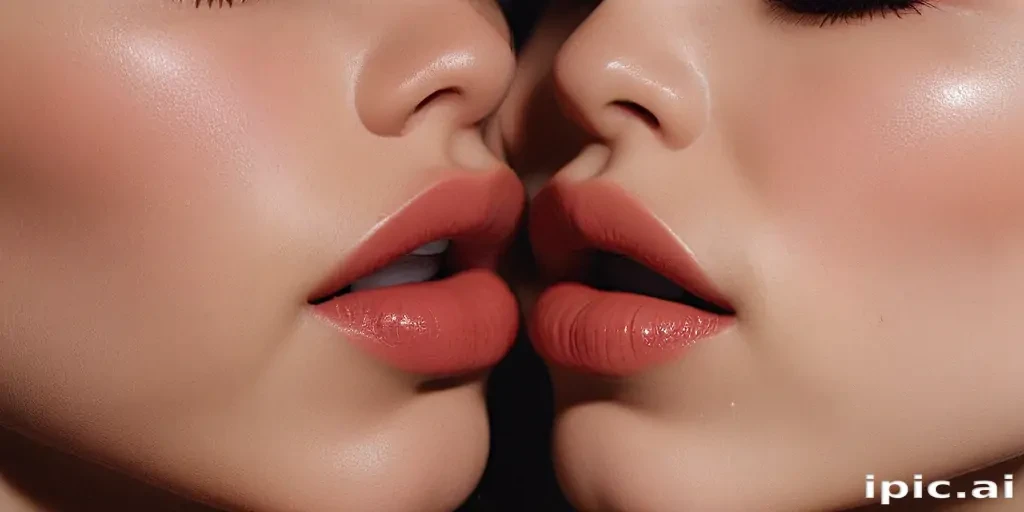 aesthetic kiss