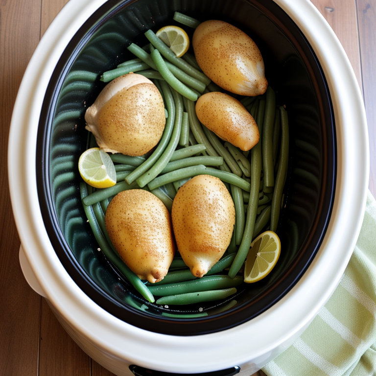 crock pot chicken potatoes and green beans