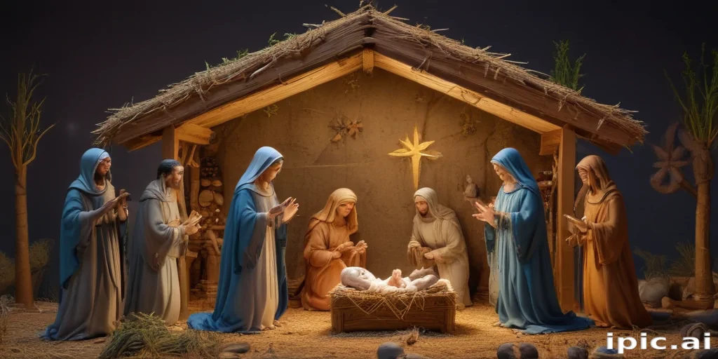 free christmas nativity scene