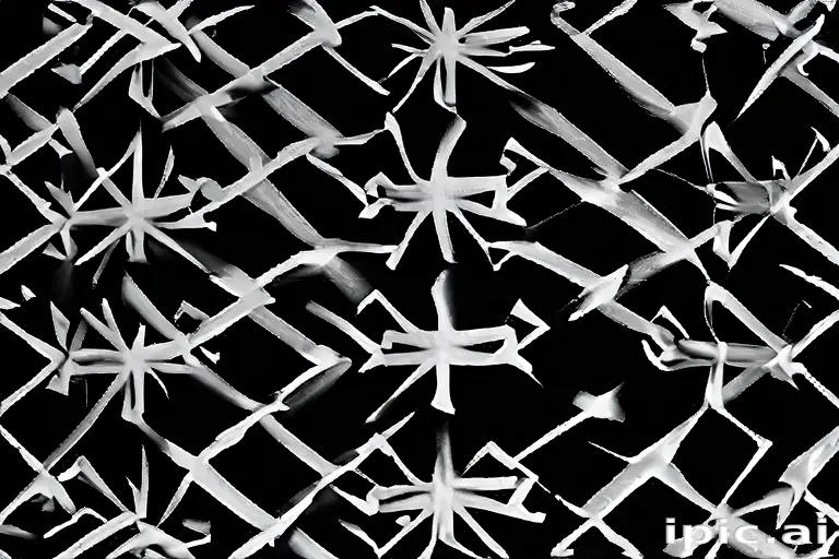 black with white pattern